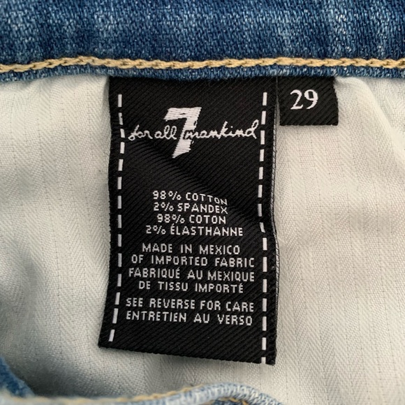 7 for all Mankind relaxed skinny jeans (size 29) - Picture 3 of 4